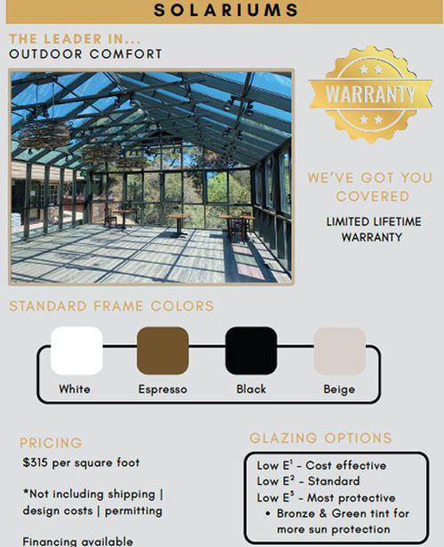 Solarium-Brochure